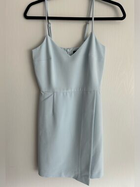 French Connection Light Blue V-Neck Dress (LIKE NEW)